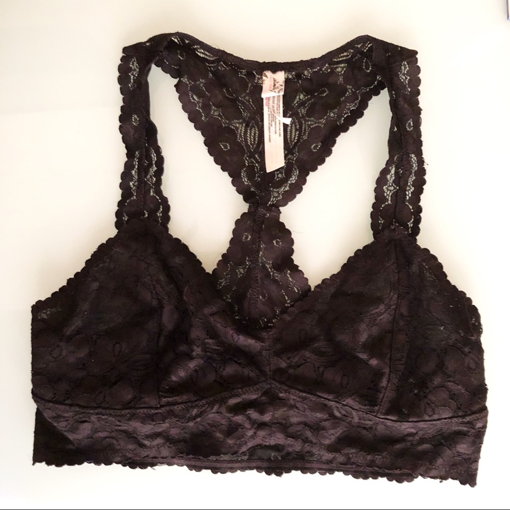 Intimately Free People Black Razorback Bra Medium